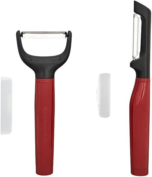 KitchenAid Universal Y and Euro Peeler Set, 2 Piece, Empire Red