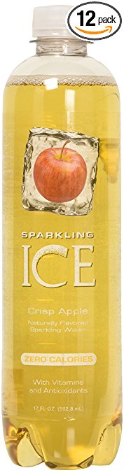 Sparkling Ice Crisp Apple, 17 Fl Oz Bottles (Pack of 12)