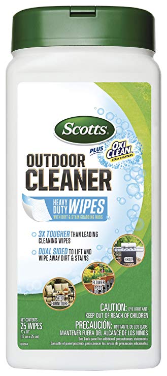 Scotts 51601 Plus Oxi Clean Outdoor Cleaner Wipes