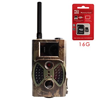Folote PIR 60° 940nm Wireless 1080P 12MP Hunting Trail Camera 2.0" LCD TFT IR MMS & SMTP Email (GSM / GPRS Network) Infrared Digital Scouting Hunting Game Camera Operated Day / Night   16GB TF Card