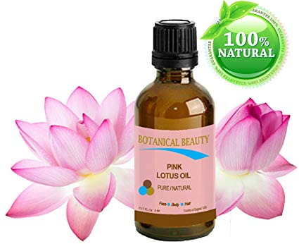 PINK LOTUS OIL Pure / Natural 0.17fl oz - 5ml. For Face, Body, and Hair. "One of the best skin revitalizing and anti aging oils. Rich in natural source of Vitamin C, proteins and minerals."