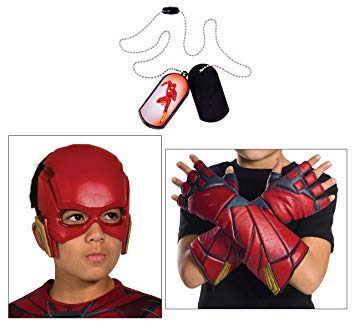 DC Comics Child's The Flash Costume Accessory Bundle