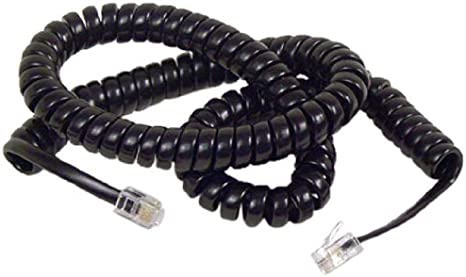 Belkin F8V101-12-BK 12' Coiled Telephone Handset Cord - Black