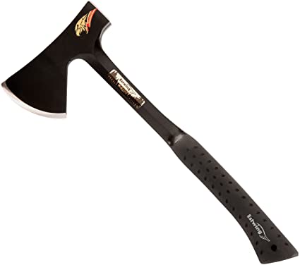 Estwing Special Edition Camper's Axe - 16" Hatchet with Forged Steel Construction & Shock Reduction Grip - E44ASE