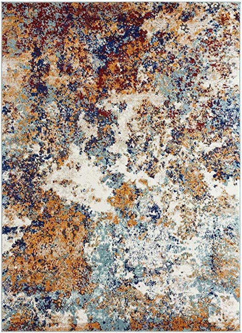 Persian Rugs 6490 Multi Colored 8 x 10 Abstract Modern Area Rug