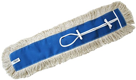 36" Industrial Strength Washable Cotton Dust Mop Refill, Thick Tufted Replacement Head For Home & Commercial Use, Fits 36 Inch Frame, Cleans Hardwood, Laminate, Concrete, or Other Floor Systems (36")