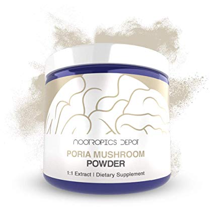 Poria Mushroom Powder | 60 Grams | Wolfiporia extensa | Organic Whole Fruiting Body Extract | Immune Supplement | Promotes Healthy Cellular Function