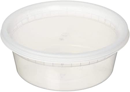 Reditainer Extreme Freeze Deli Food Containers with Lids, 8-Ounce, 40-Pack