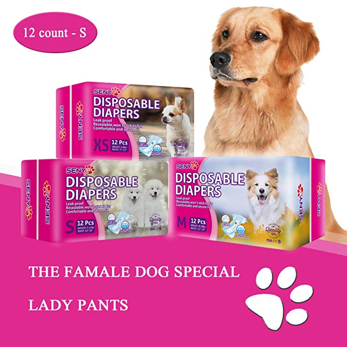 SENYE PET Disposable Dog Diapers Female Wraps