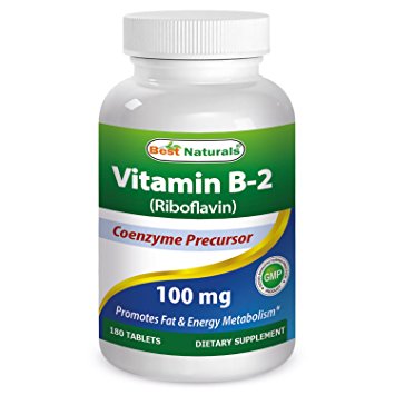 Best Naturals, Vitamin B-2, 100 mg, 180 Tablets