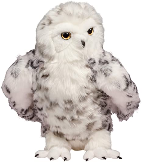 Douglas Shimmer Snowy Owl Plush Stuffed Animal with Jointed Head