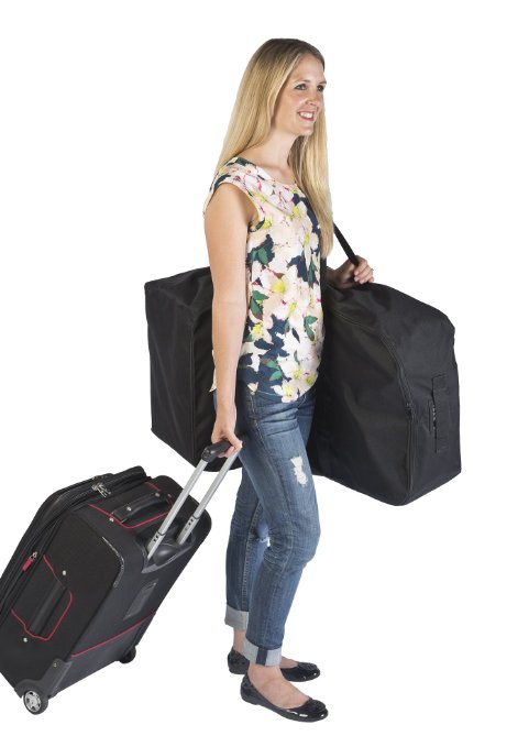 J.L. Childress Universal Side-Carry Car Seat Travel Bag, black