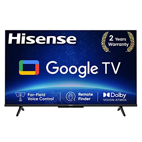 Hisense 189 cm (75 inches) Bezelless Series 4K Ultra HD Smart LED Google TV 75A6H (Black)