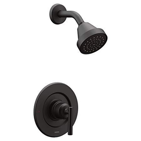 Moen T2902EPBL Gibson Posi-Temp Pressure Balancing Eco-Performance Modern Shower Only Trim, Valve Required, Matte Black