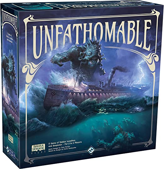 Unfathomable | Strategy Game for Teens and Adults | Arkham Horror Game | Hidden Traitor Board Game | Ages 14  | 3-6 Players | Average Playtime 120-240 Minutes | Made by Fantasy Flight Games