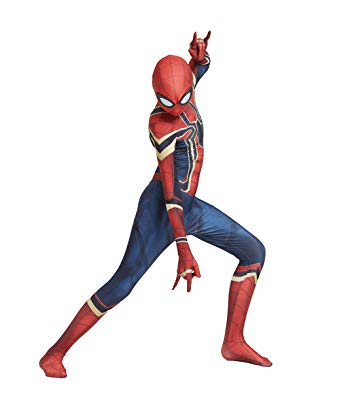 Earu Unisex Iron Spiderman Costume Lycra Superhero Spiderman Suits Halloween Cosplay Bodysuit
