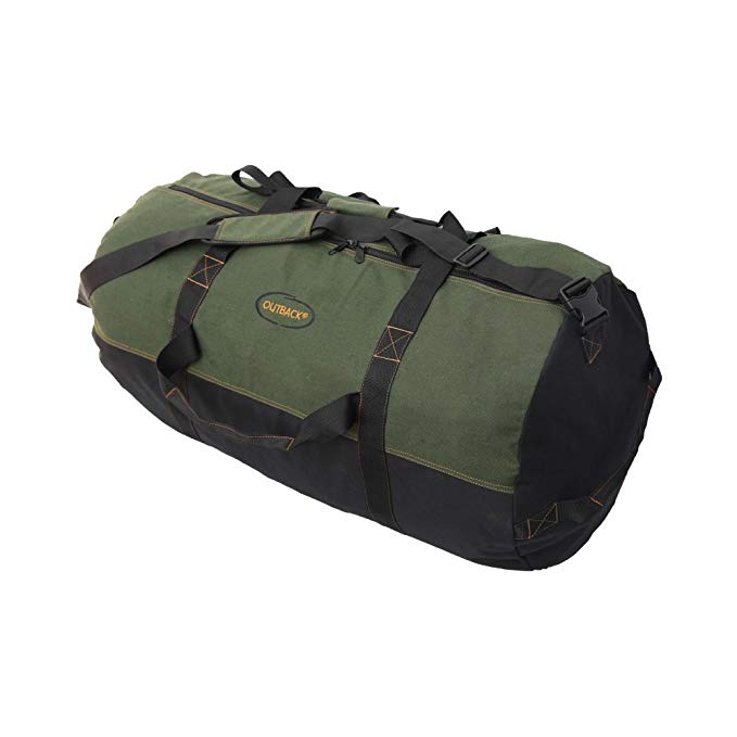 Gilbins Heavyweight Cotton Canvas Outback Camping Hiking Duffle Bag Giant