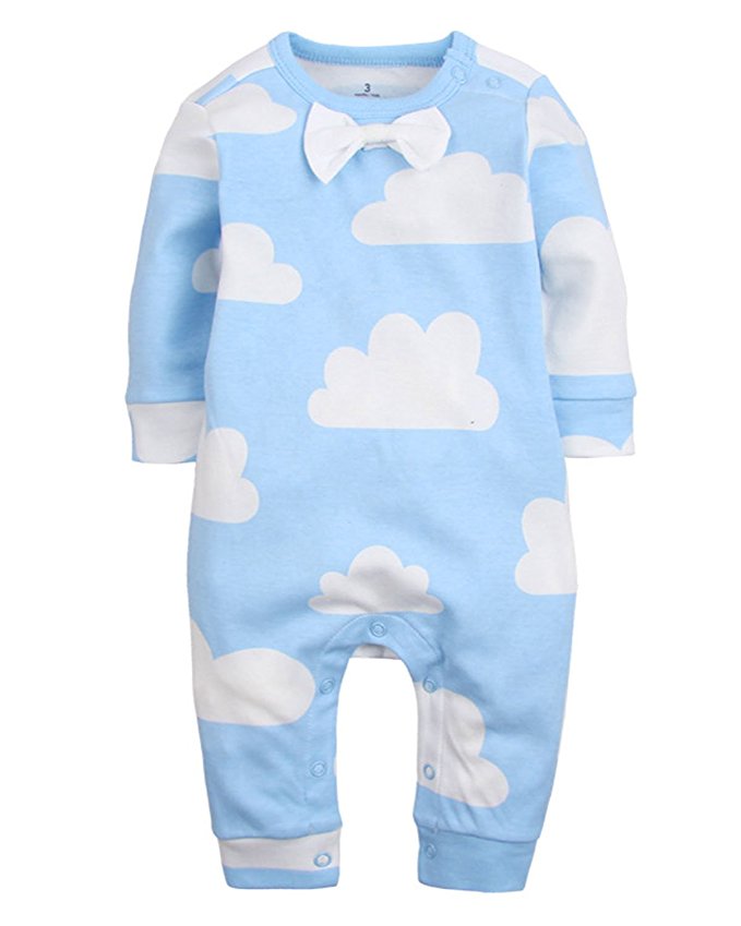 Kidsform Baby Romper Cotton Infant Pajamas Sleep and Play Newborn Bodysuit Sleepwear For Boys Girls 3-24 Months