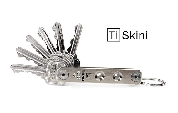 Key EDC Cineik Ti Skini V1 // Titanium Minimalist Key Organizer
