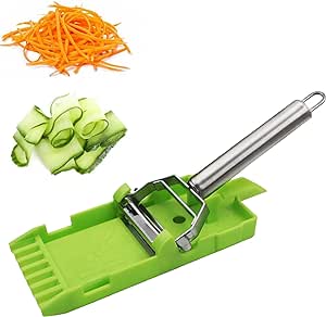 Multi Pelador Doble Cuchilla, Tiras En Juliana, 2023 Best Multi Double Knife Peeler, Julienne Peeler with Grating Plate, Julienne Strips for Potato, Orange, Lemon, Fruit, Vegetable (1set)