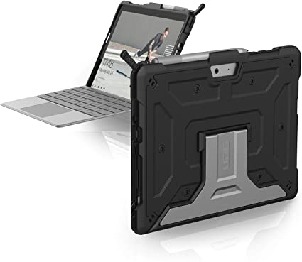 URBAN ARMOR GEAR UAG Microsoft Surface Go 2 / Surface Go Feather-Light Rugged [Black] Aluminum Stand Military Drop Tested Case