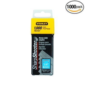 Stanley TRA704T 1/4-Inch Heavy Duty Staples, Pack of 1000