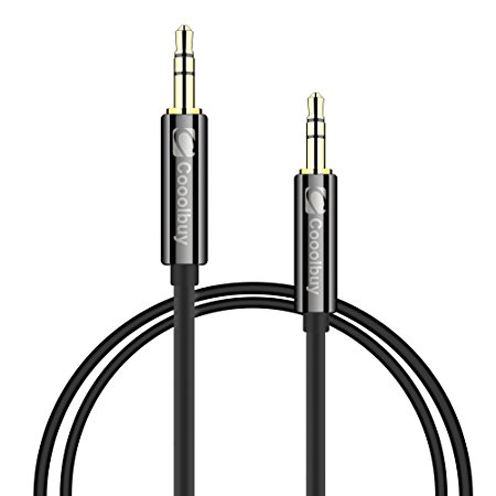 AUX Cable / AUX Cord,Cooolbuy 3.5mm Premium (2-Pack,4ft/1.2m) Male to Male TPE AUX Auxiliary Audio Cable for Headphones,Speakers, iPods, iPhones, Car Stereos and All Devices with 3.5mm jack