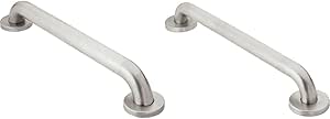 Moen 32-Inch and 16-Inch Textured Stainless Steel Bathroom Safety Grab Bars