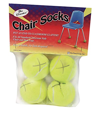 The Classics Chair Sox, Yellow, 4 Count (TPG-230)
