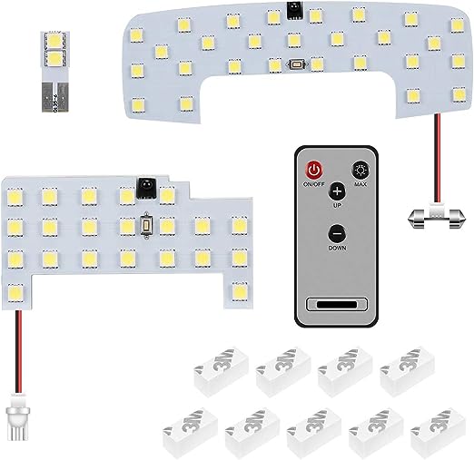 SUPAREE ジムニー LEDルームランプ JB64W JB74W スズキ 新型ジムニー シエラ ホワイト 光量調節可能 室内灯 純正交換 専用設計 爆光 SUZUKI Jimny Sierra LEDルームライト カスタムパーツ 取付簡単 3点セット