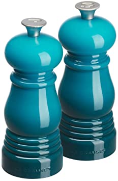 Le Creuset MG510-17 Petite Salt and Pepper Mill Set, 5" x 2", Caribbean