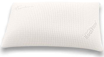 Snuggle-Pedic Supreme Plush Ultra-Luxury Hypoallergenic Bamboo Shredded Gel-Infused Memory Foam Pillow Combination with Adjustable Fit & Zipper Removable Kool-Flow Cooling Pillow Cover (King)