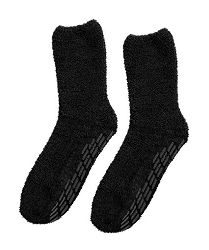 Non Skid Hospital Socks / No Slip Socks – Best Fuzzy Gripper Socks - Slipper Socks