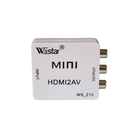 Mini HDMI to AV 3RCA CVBS Composite Video Audio Converter Adapter Support PAL/NTSC for XBOX PS3 PS4 TV STB VHS VCR Camera DVD