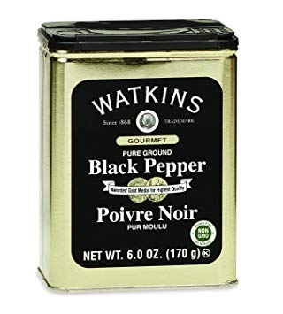 Watkins Pure Ground Black Pepper, 6 Ounce