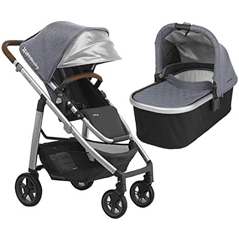 UPPAbaby Full-Size Cruz Infant Baby Stroller & Bassinet Bundle (Gregory)