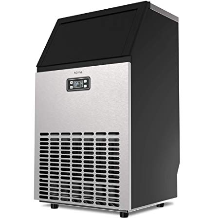 hOmeLabs Freestanding Commercial Ice Maker Machine - 99 lbs Ice in 24 hrs with 29 lb Storage Capacity - Ideal for Restaurants, Bars, Homes and Offices - Includes Scoop and Connection Hoses