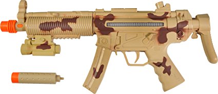 Maxx Action 24" Toy Tactical Machine Gun with Electronic Sound, Lights, and Vibration - Camo