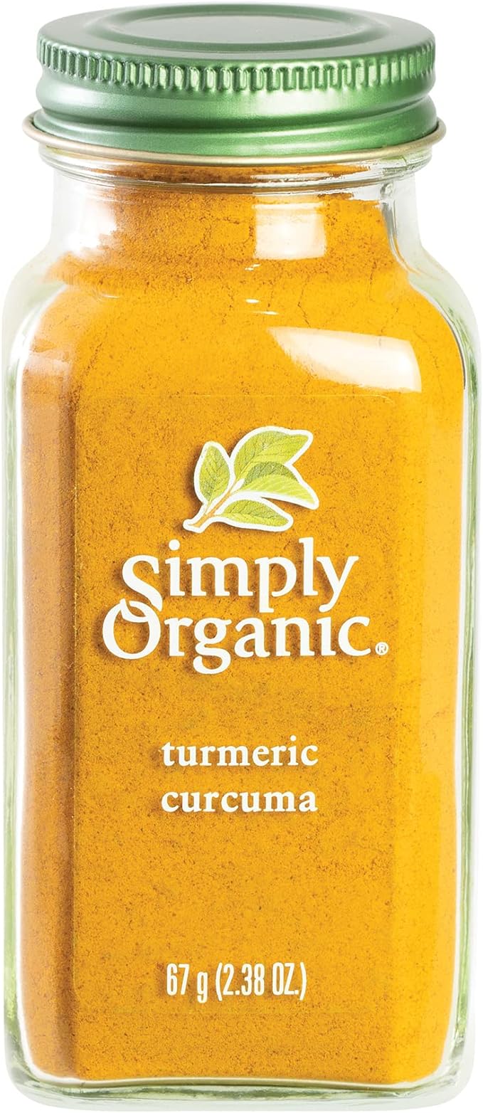 Simply Organic Ground Turmeric Root, Certified Organic - 67g Glass Bottle - Curcuma longa L.