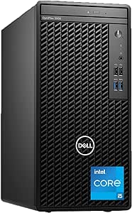 Dell Optiplex 3000 Tower Business Desktop Computer, 12th Gen Intel Core i5-12500 Processor, 16GB DDR4 RAM, 1TB PCIe SSD, WiFi, DVD-RW, HDMI, Display Port(Support 4K), Windows 11 Pro