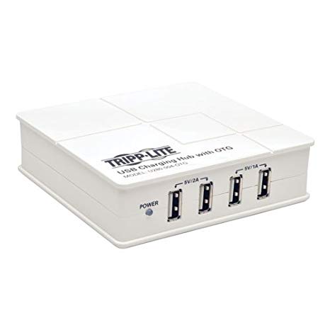 TRIPP LITE 4-Port USB Charging Hub with OTG Hub Tablet Smartphone iPad (U280-004-OTG)