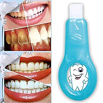 Pro Nano Teeth Whitening Kit Nano Cleaning Brush Tooth Stains Remover Teeth Cleaning Strips for Oral Cleaning(1 Handles   4 Strips) (White)
