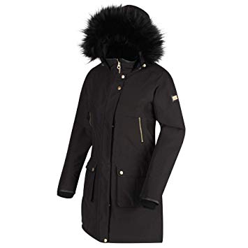 Regatta Women's Safiyya Waterproof & Breathable Down-touch Insulated Faux Fur Hooded Winter Jacket Waterproof