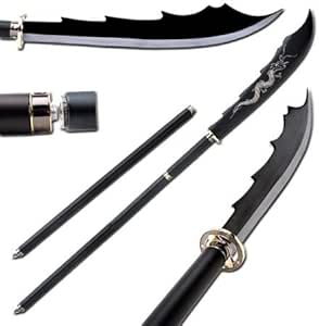 62" Black Dragon Japanese Naginata Sword