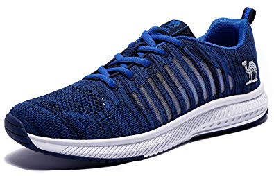 Camel Fishbone Men's Running Shoes Lightweight Mesh Athletic Sneakers Sports Non-Slip Fashion