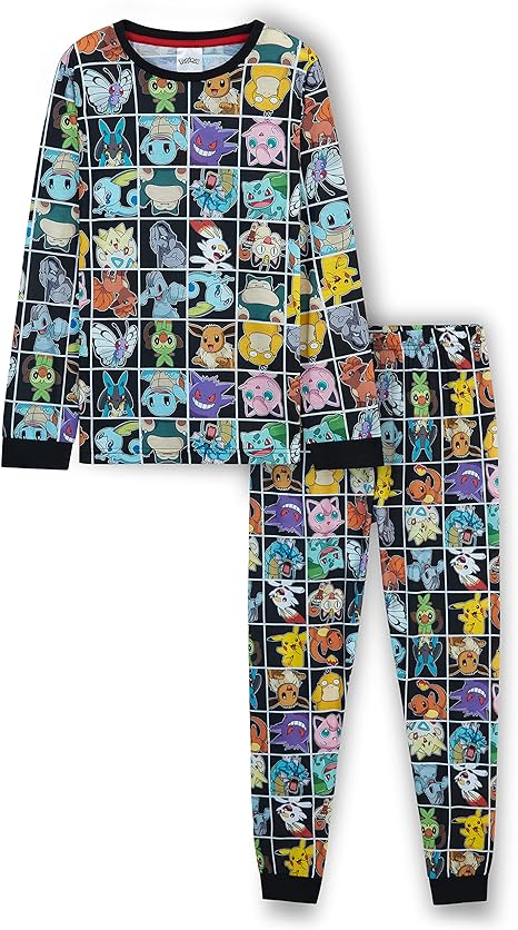 Pokemon Pyjamas for Teenagers, Pikachu Boys Pyjamas Set, Gifts