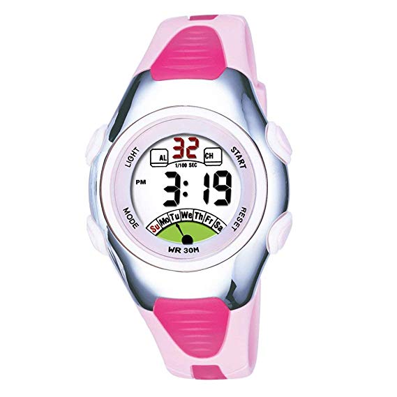 Outdoors Sports Digital Girls Watches Kids Multi Functions Led Water Resistant Wrist Watch for Girls