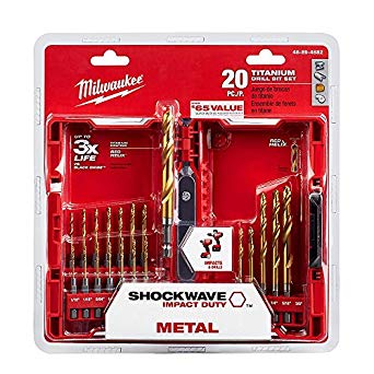 Milwaukee Shockwave Titanium Red Helix Drill Bit Set (20-Piece)