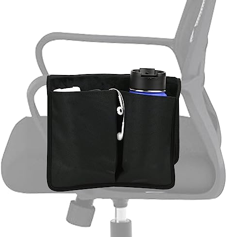 Cosmos Chair Armrest Side Organizer Bedside Caddy Organizer Wheelchair Side Storage Bag Bedside Remote Holder Water Bottle Cell Phone Holder for Couch Recliner Sofa Wheelchair