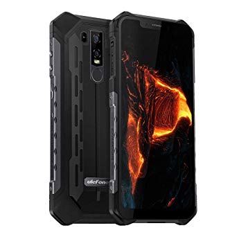 Ulefone Armor 6 Unlocked Cell Phone,IP68 Waterproof Android 8.1 Outdoor Rugged Smartphone, 6.2" 19:9 FHD , 6GB   128GB, Dual 4G LTE Global Bands, 5000mAh Battery, Shockproof Dustproof Mobile (Black)